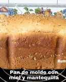 Pan de molde con semillas, miel y mantequilla (panificadora)