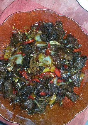 Foto resep Daging kambing pedas manis