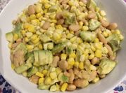 A picture of avocado sweet corn salad