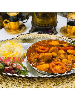 عکسی از دستور خورشت مرغ و قارچ