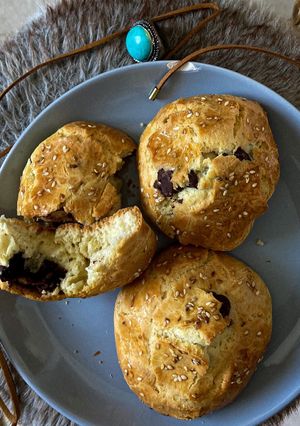 Une photo de Brioches aux pépites de chocolat