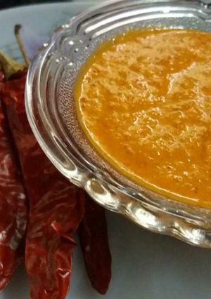 A picture of Coconut red chilli chutney.