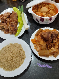 صورة لوصفة كسكس القمح بالخضر 🇩🇿