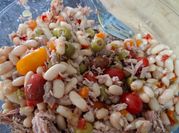 Una foto de habichuelas con verdura