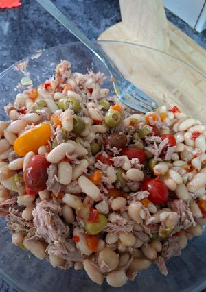 Una foto de Ensalada de Alubias