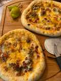 Bacon Double cheeseburger pizza
