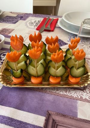 Foto di Crudités di carote e cetrioli