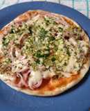 Pizza de tapa de empanadas en sartén