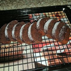 A picture of Chocolate and banana bread.