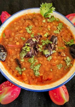 A picture of Masoor dal Amati.