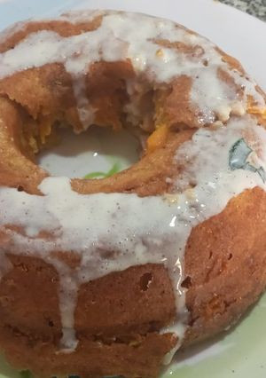 Una foto de Budín de vegetales con salsa caliente 🍶🥕🧅