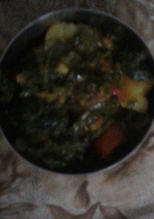 आलू पालक (Aloo palak recipe in hindi) रेसिपी मुख्य फोटो