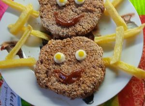 Una foto de Hamburguesas saludables de porotos frutilla y quinoa☺️🌞💪🌞😊💫