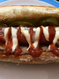 Una foto de Hot dog sencillos