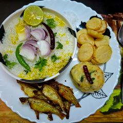 A picture of Panta Bhat.