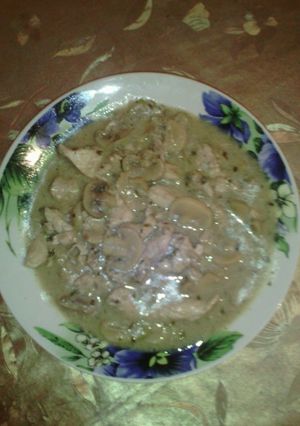 صورة لوصفة صدر دجاج بالفطر