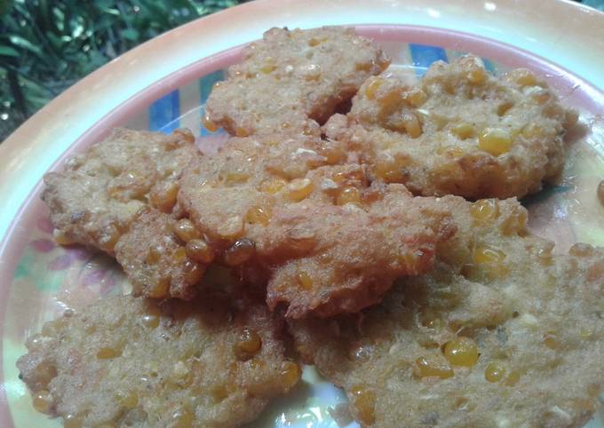 Cara Gampang Menyiapkan Bakwan jagung mix tahu, Sempurna