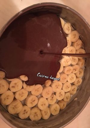 صورة لوصفة كيكة الموز والشوكولاتة