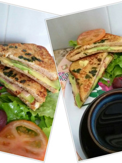 Una foto de Sándwich para desayuno sano