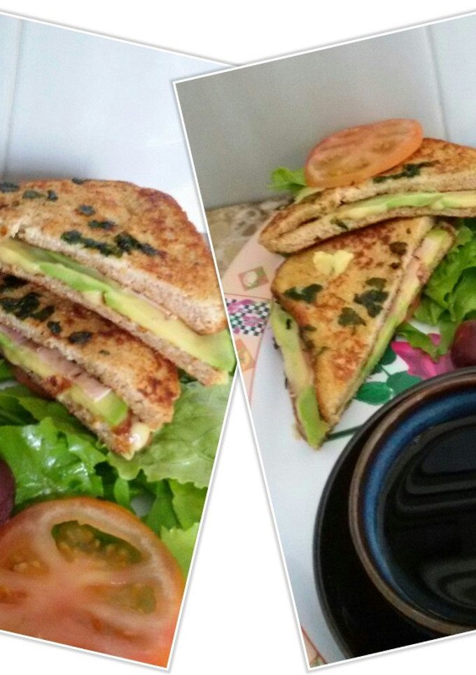 Una foto de Sándwich para desayuno sano