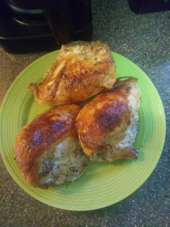 A picture of Simply Baked chicken breasts.