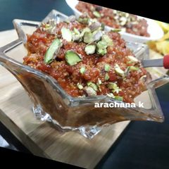 Gajar ka halwa without mava A picture of Gajar ka halwa without mava.