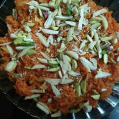 A picture of Gajar ka halwa.