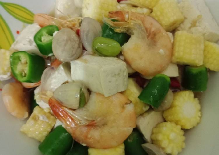 Resep Tahu jagung muda cabai hijau, Enak