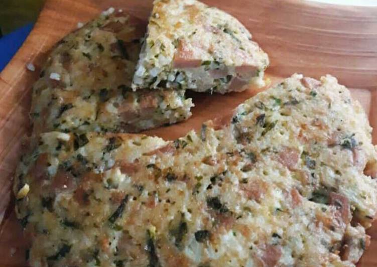 Rice Omelette-Sosis Pakchoy Keju