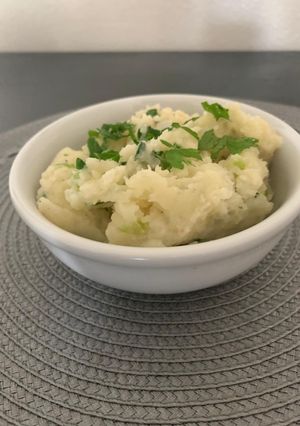 Una foto de Puré de papas saborizado