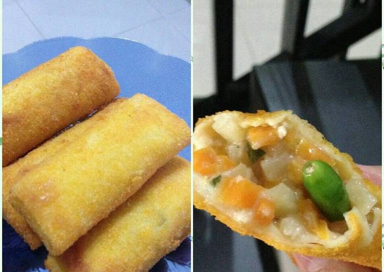 Resep Risol rogout ayam lembut mulus Anti Gagal