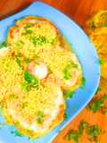 Steamed Batata vada Chat