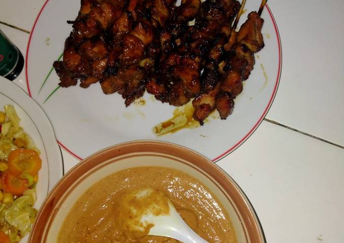 Anti Ribet, Membuat Sate Ayam dgn saus kacang Irit Untuk Jualan