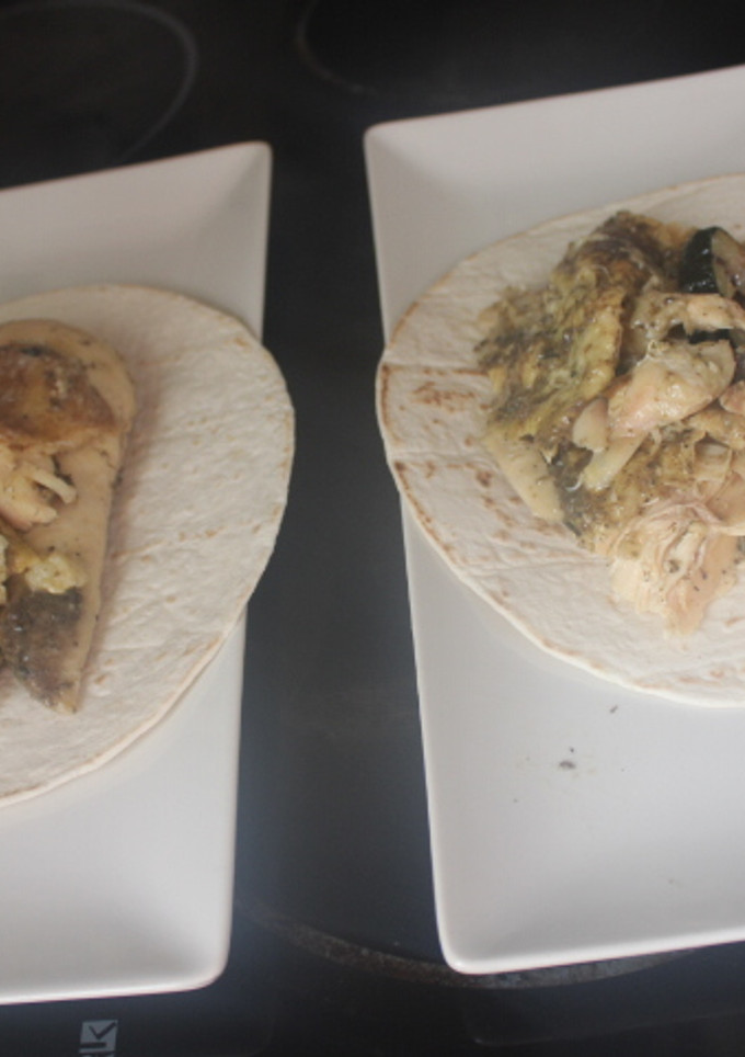 Una foto de Tortitas mexicanas con pollo al grill