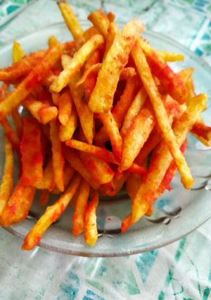 Foto resep Kentang krispi tabur balado