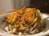 Charred Cabbage & Cheat Caesar Beans