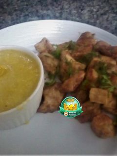 Una foto de Cubitos de Pechuga a la Piña🍍