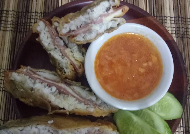 Anti Ribet, Buat Ikan Lapis Smoked Beef Keju Yang Sederhana