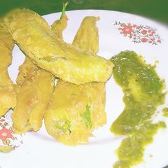 Fry Jalapéno with stuffed mashed potatoes A picture of Fry Jalapéno with stuffed mashed potatoes.