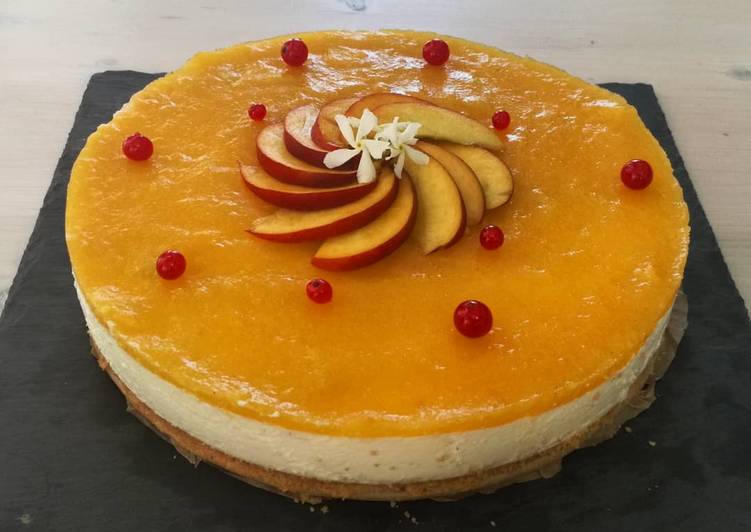 Cheesecake alla pesca