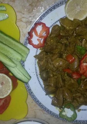 صورة لوصفة 😘😘 سـودة الدجـاج المعروفة بالكبـدة علـى طريقتـي الخاصـة 😍😍