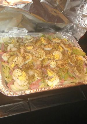 A picture of Turkey salad.