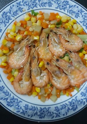 รูปของ กุ้งอบเนยน้ำมันงา