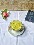 Puding roti matcha