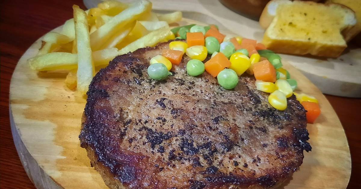 Resep Steak Meltique (pan-seared, Kematangan Medium) Oleh Veteran 