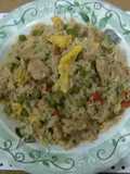 Spicy egg fried rice