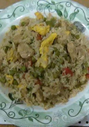 A picture of Spicy egg fried rice.