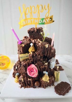 Foto resep Brownies Tower Ultah