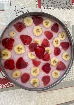 Könnyed, nyári gyümölcsös torta (liszt- és tojásmentes) recept fotója