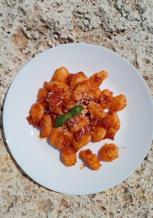 🍅Gnocchi al pomodoro - paradicsomos gnocchi "nyokki"🥔 recept fotója